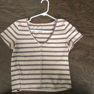 Cute Crop Ribbed Tee